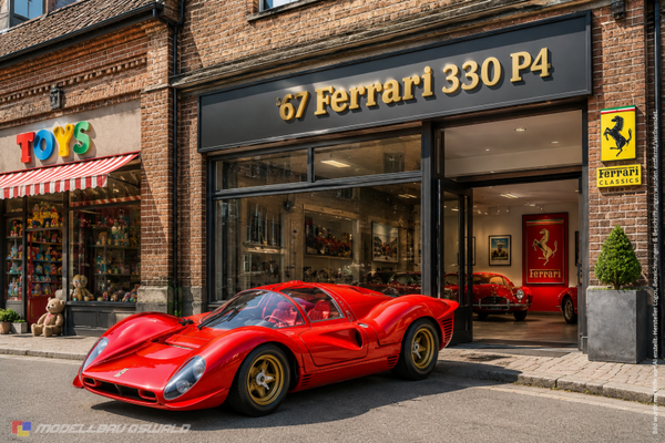 1:18 Spare Parts - Jouef Evolution - 1967 Ferrari 330 P4 Red