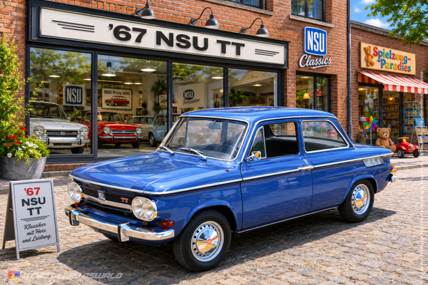 1:18 Spare Parts - Revell - 1967 NSU TT Blue