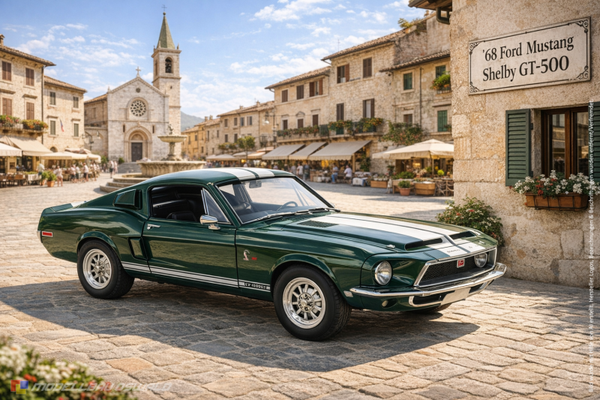 1:18 Spare Parts - Lucky Diecast - 1968 Ford Mustang Shelby GT-500 KR Green