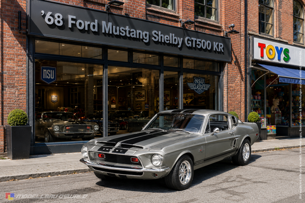 1:18 Spare Parts - Lucky Diecast - 1968 Ford Mustang Shelby GT500 KR Grey