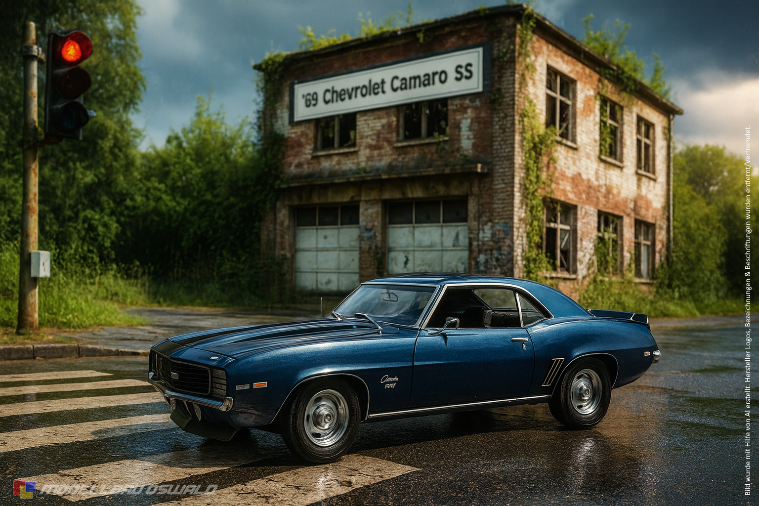 1:18 Spare Parts - Highway 61 - 1969 Chevrolet Camaro SS Blue
