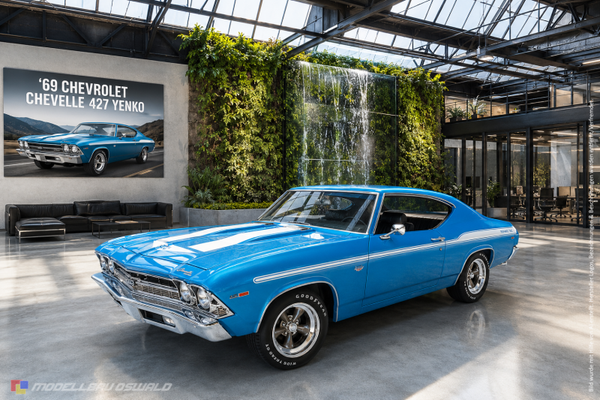 1:18 Spare Parts - Ertl - 1969 Chevrolet Chevelle 427 Yenko Blue