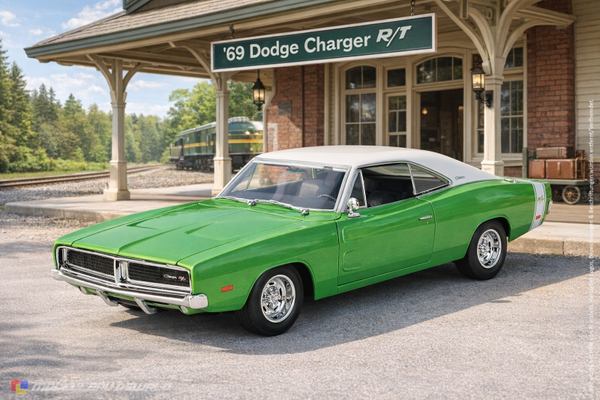 1:18 Spare Parts - Maisto - 1969 Dodge Charger R/T Green