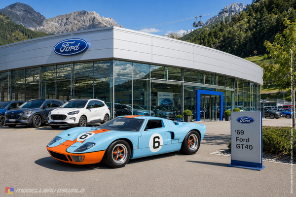 1:18 Spare Parts - Universal Hobbies - 1969 Ford GT40 Gulf #6 J. Ickx
