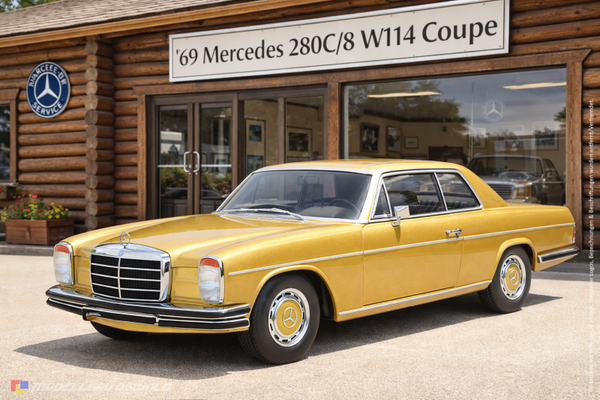 1:18 Spare Parts - KK Scale - 1969 Mercedes 280C/8 W114 Coupe Gold