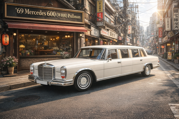 1:18 Spare Parts - MCG - 1969 Mercedes 600 (W100) Pullman White