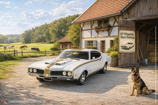 1:18 Spare Parts - Ertl - 1969 Oldsmobile Hurst Hardtop White
