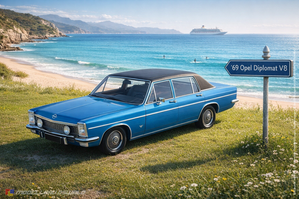 1:18 Spare Parts - Norev - 1969 Opel Diplomat V8 Blue
