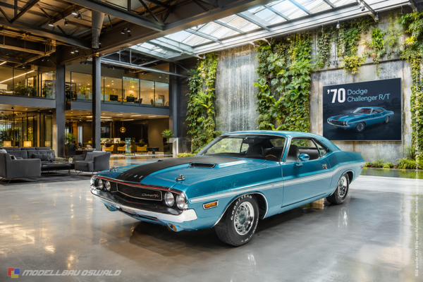 1:18 Spare Parts - Greenlight - 1970 Dodge Challenger R/T Turquoise