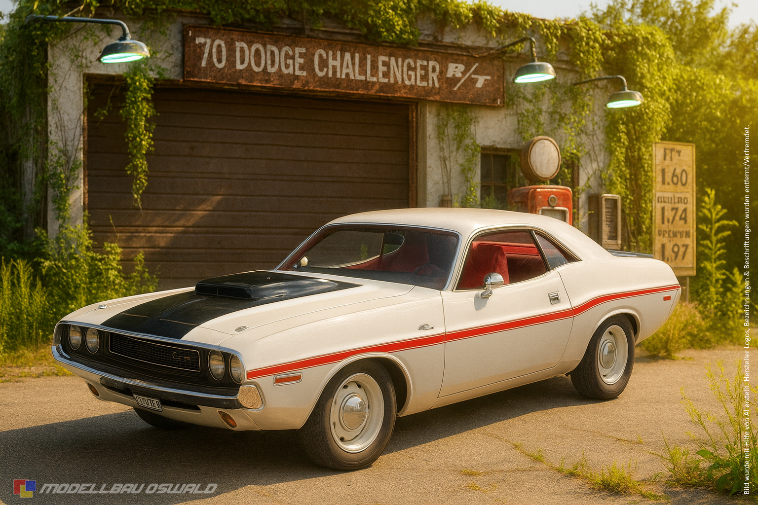 1:18 Spare Parts - Highway 61 - 1970 Dodge Challenger RT White