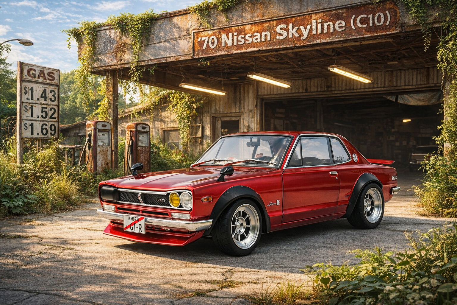 1:18 Spare Parts - Solido - 1970 Nissan Skyline (C10) Hakosuka Red