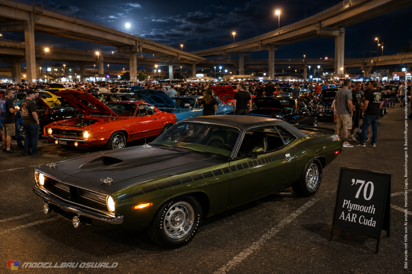 1:18 Spare Parts - Acme - 1970 Plymouth AAR Cuda Ivy Green