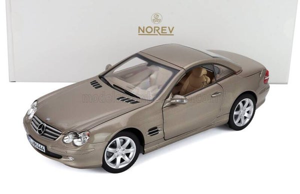 1:18 Norev - 2003 Mercedes Benz SL500 (R230) Cabriolet Gold Metallic