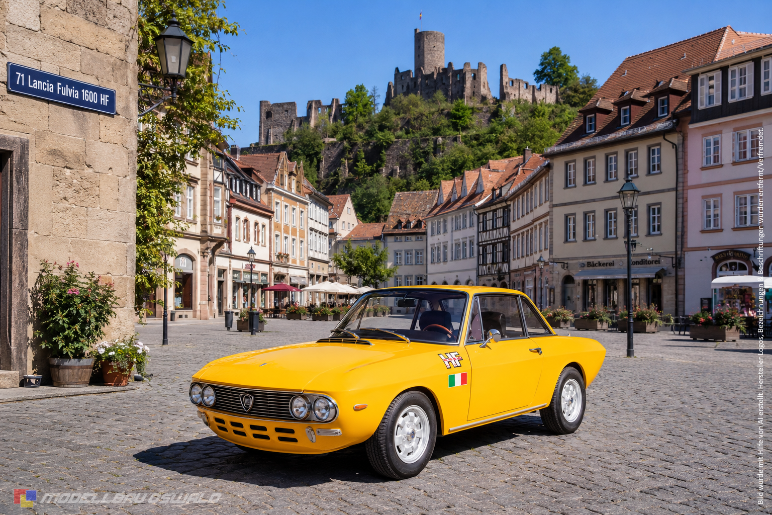 1:18 Spare Parts - Norev - 1971 Lancia Fulvia 1600 HF Yellow