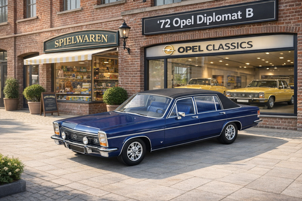 1:18 Spare Parts - MCG - 1972 Opel Diplomat B Blue