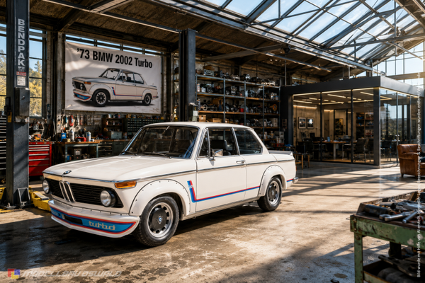1:18 Spare Parts - Anson - 1973 BMW 2002 Turbo White