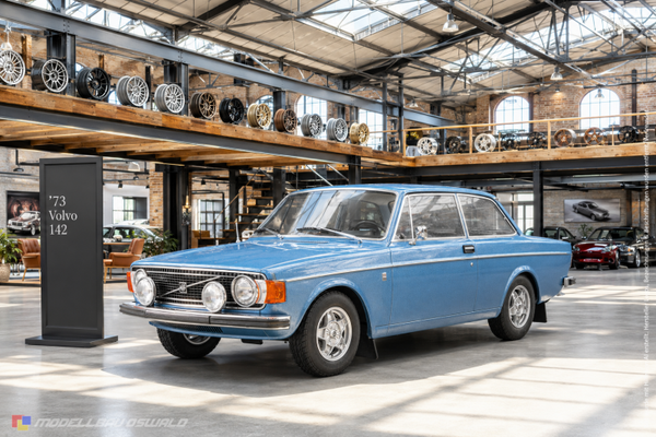 1:18 Spare Parts - MCG - 1973 Volvo 142 Blue
