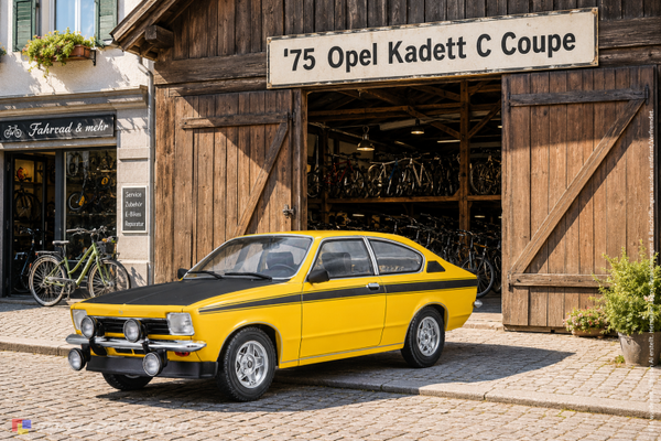 1:18 Spare Parts - MCG - 1975 Opel Kadett C Coupe Yellow