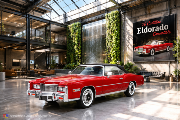 1:18 Spare Parts - MCG - 1976 Cadillac Eldorado Convertible Red