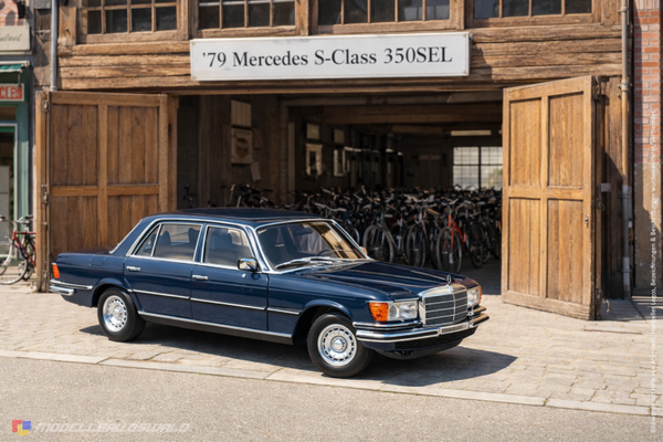 1:18 Spare Parts - Norev - 1979 Mercedes S-Class 350SEL (W116) Blue
