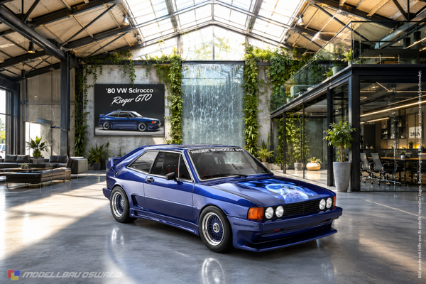 1:18 Spare Parts - MCG - 1980 VW Scirocco Rieger GTO Blue