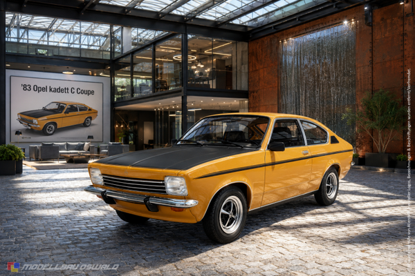 1:18 Spare Parts - MCG - 1975 Opel kadett C Coupe Yellow