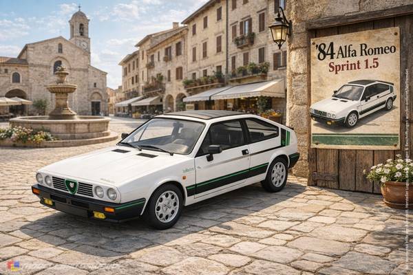 1:18 Spare Parts - Mitica - 1984 Alfa Romeo Sprint 1.5 Quadrifoglio White