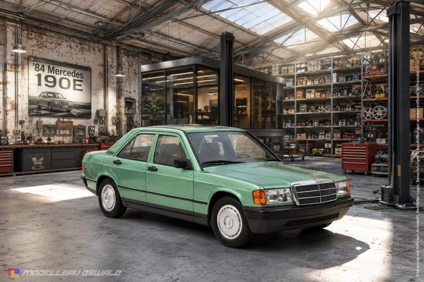 1:18 Spare Parts - Norev - 1984 Mercedes 190E Green