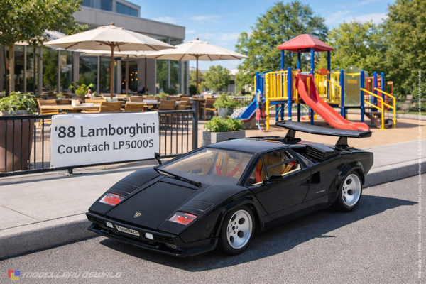 1:18 Spare Parts - BBurago - 1988 Lamborghini Countach LP5000S Black