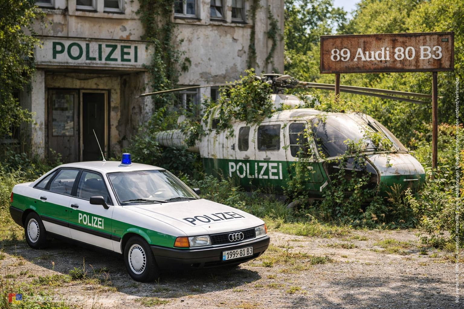 1:18 Spare Parts - Triple9 - 1989 Audi 80 B3 Polizei