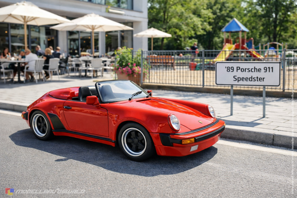 1:18 Spare Parts - Maisto - 1989 Porsche 911 Speedster Red