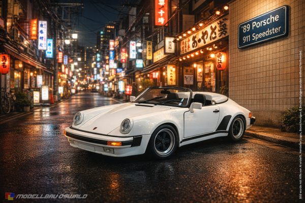 1:18 Spare Parts - Maisto - 1989 Porsche 911 Speedster White