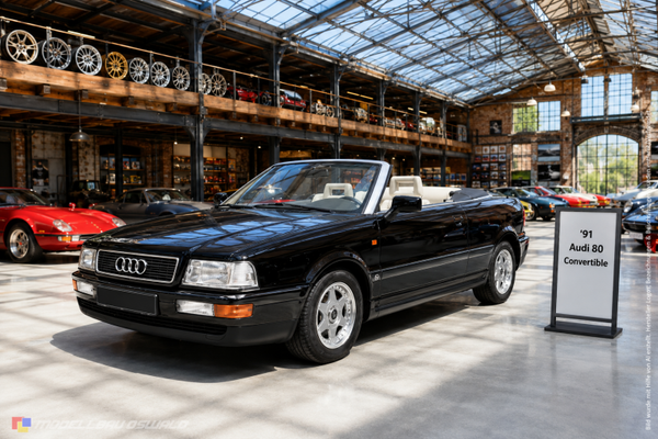 1:18 Spare Parts - MCG - 1991 Audi 80 Convertible Black