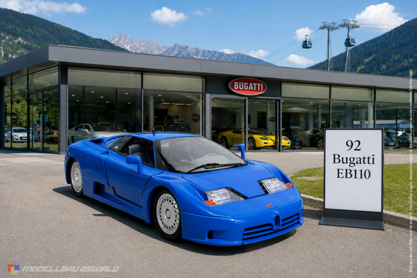 1:18 Spare Parts - Maisto - 1992 Bugatti EB110 Blue