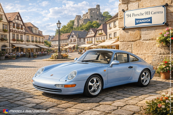 1:18 Spare Parts - Bburago - 1994 Porsche 911 Carrera Standox Silverstone Blue