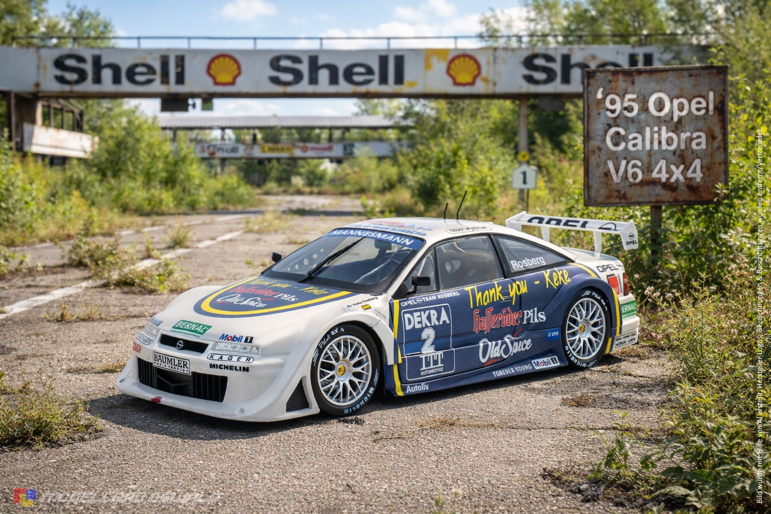 1:18 Spare Parts - UT Models - 1995 Opel Calibra V6 4x4 #2 DTM K. Rosberg