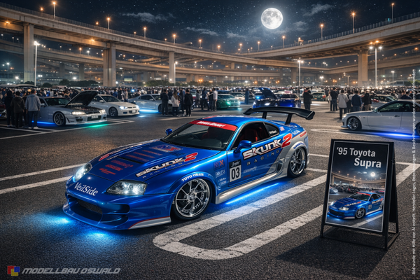 1:18 Spare Parts - Jada Toys - 1995 Toyota Supra Blue