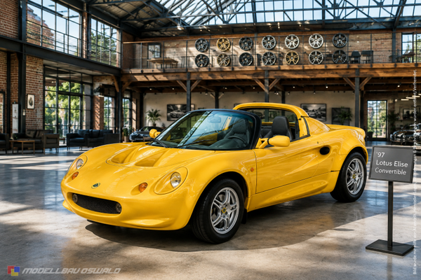 1:18 Spare Parts - Chrono - 1997 Lotus Elise Convertible Yellow