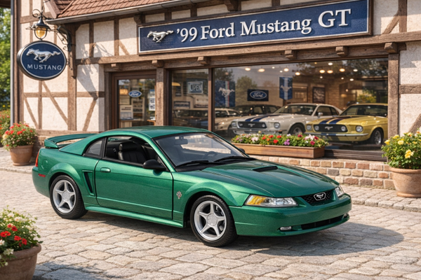 1:18 Spare Parts - Maisto - 1999 Ford Mustang GT Coupe Green