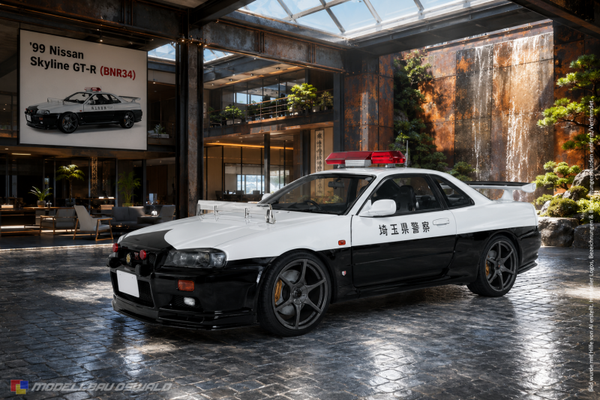 1:18 Spare Parts - Solido - 1999 Nissan Skyline GT-R (BNR34) Japan Police