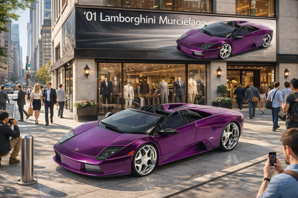 1:18 Spare Parts - Maisto - 2001 Lamborghini Murcielago Purple