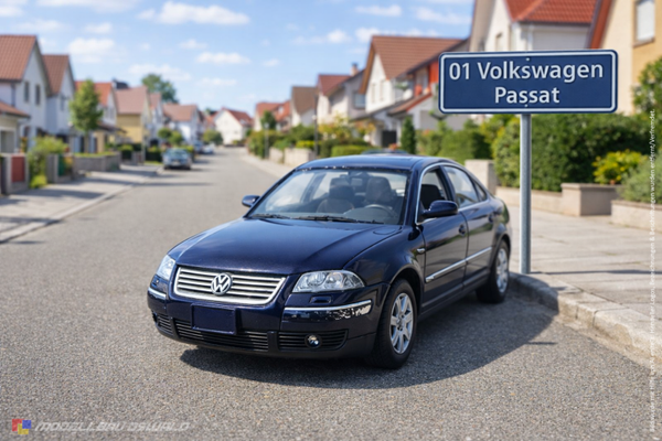 1:18 Spare Parts - Welly - 2001 Volkswagen Passat Blue