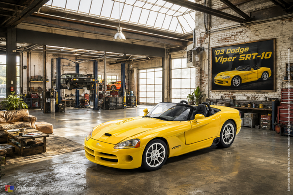 1:18 Spare Parts - Motormax - 2003 Dodge Viper SRT-10 Yellow
