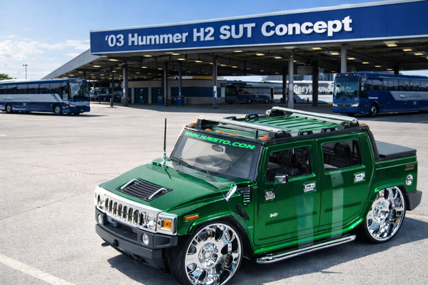 1:18 Spare Parts - Maisto - 2003 Hummer H2 SUT Concept Green