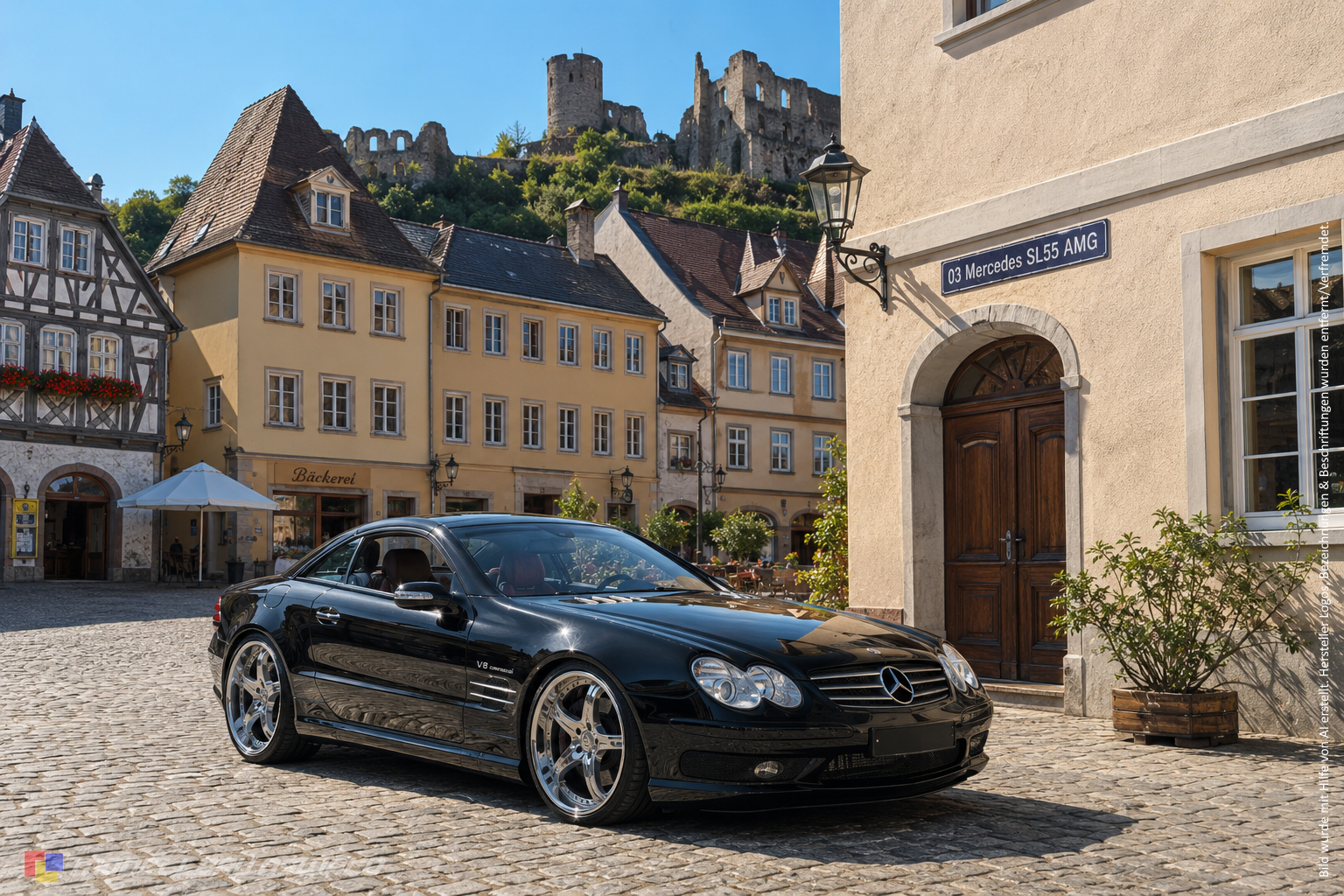 1:18 Spare Parts - Maisto - 2003 Mercedes SL55 AMG Black