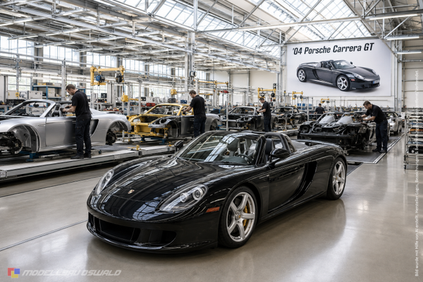 1:18 Spare Parts - Motormax - 2004 Porsche Carrera GT Black