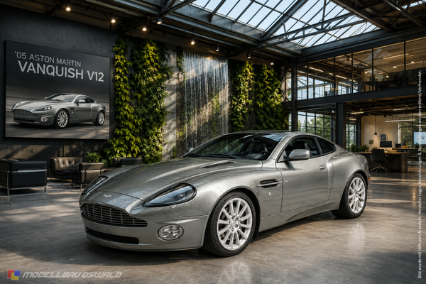 1:18 Spare Parts - Beanstalk - 2005 Aston Martin Vanquish V12 Grey
