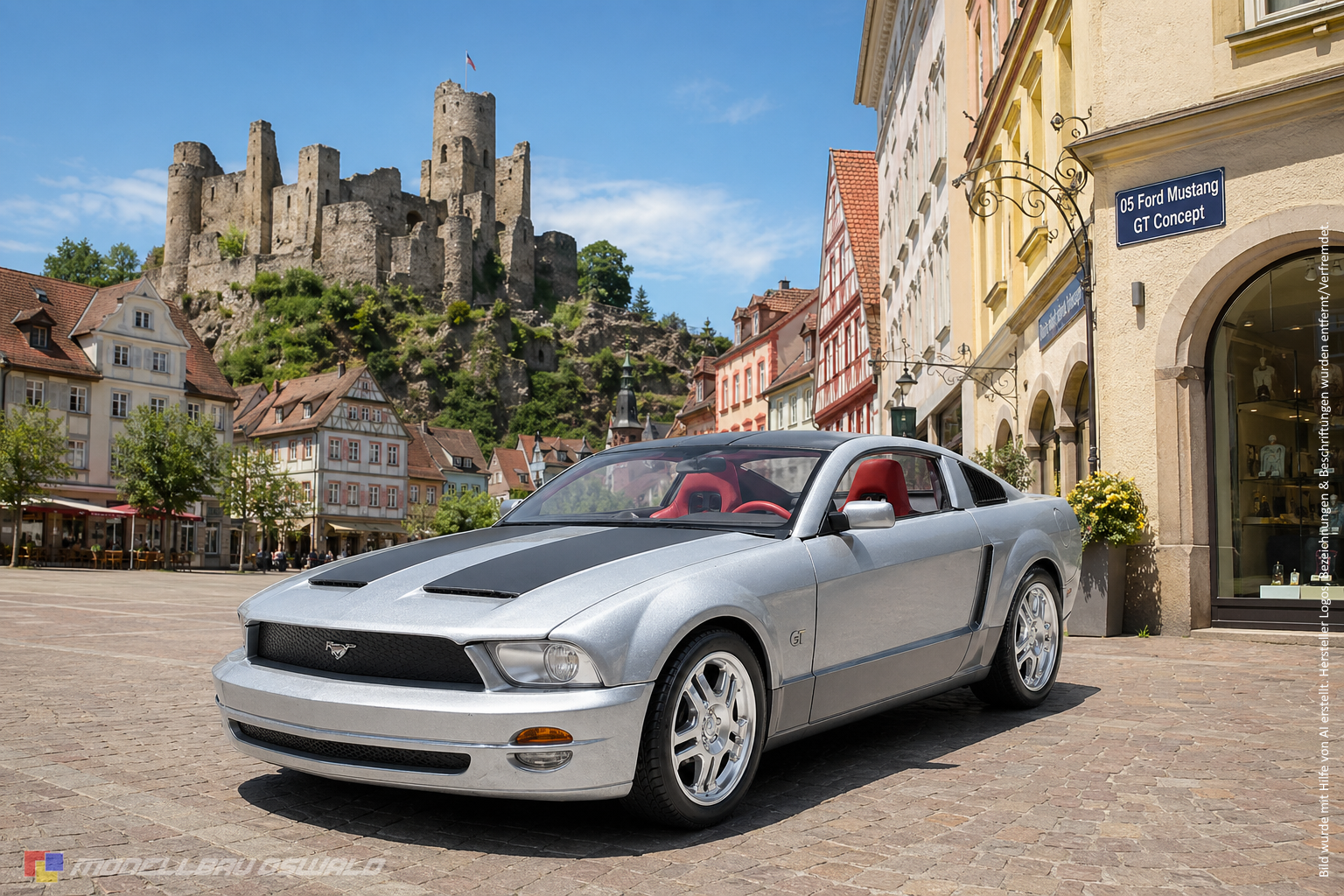 1:18 Spare Parts - Beanstalk - 2005 Ford Mustang GT Concept Silver
