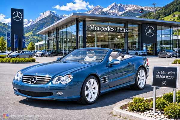 1:18 Spare Parts - Norev - 2006 Mercedes SL500 R230 Topasblue