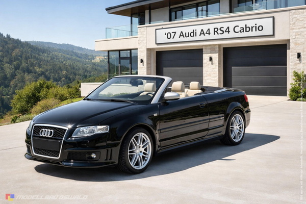 1:18 Spare Parts - Maisto - 2007 Audi A4 RS4 Cabrio Schwarz